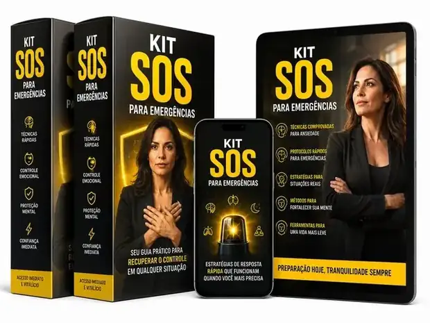 Mockup Kit SOS para Emergências